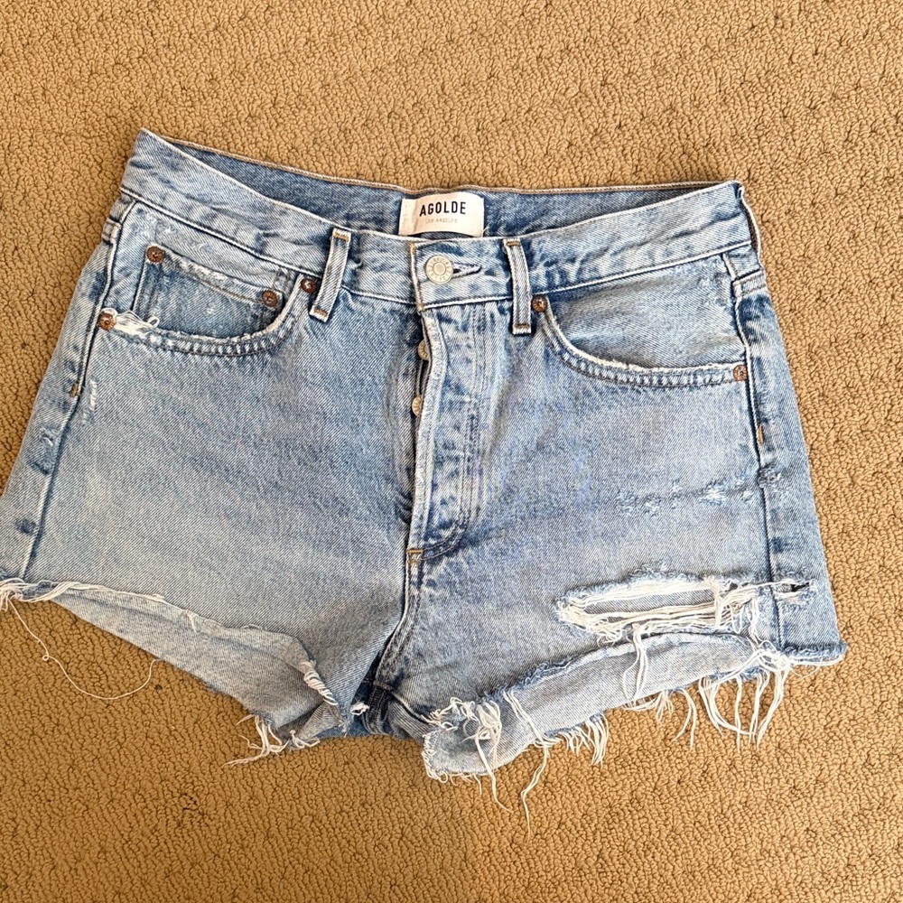 Agolde Parker Denim Shorts